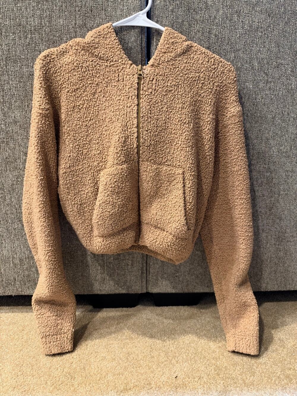 Women’s SKIMS Full Zip Hoodie/Jacket In Tan Size XXS